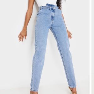 PLT Asymmetrical Straight Leg Jeans